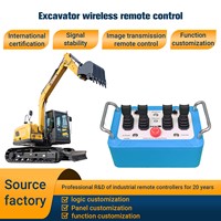 Vanne de commande hydraulique à joystick haute précision 24V NM-010 pour grue de construction, réponse rapide 20ms, étanche IP68, portée 225M