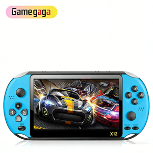 เครื่องเล่นเกมพกพา X X12 หน้าจอ TFT 5.1 นิ้ว พร้อมเกมคลาสสิกในตัวกว่า 3000 เกม รองรับ 12 อีมูเลเตอร์ ช่องต่อ AV เครื่องเล่นวิดีโอเกมย้อนยุคแบบพกพา - Product Image 4