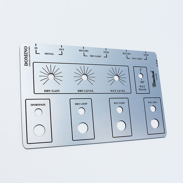 Factory Custom Laser Cutting Silkscreen Amplifier Front Panel Aluminum Cnc Machining