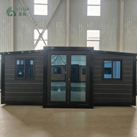 Maison conteneur préfabriquée extensible de 2, 3, 4 ou 5 chambres, 40 pieds sur 20 pieds, avec salle de bain, maison mobile préfabriquée, maisons préfabriquées