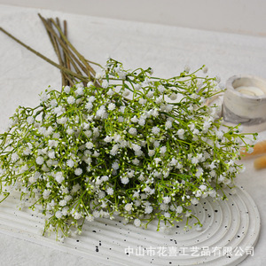 Flower Delight - Flores Artificiales de Plástico Blanco para Ramo de Novia, Accesorios de Fotografía para Exteriores, Decoración del Hogar - Product Image 1