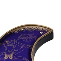 Bolsa de Maquillaje Sailor Moon Usagi Tsukino con Luna Creciente Dorada - Edición Limitada, Bolsa de Almacenamiento de Cosméticos de Anime para Niñas