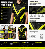 Polos décontractés à prix réduit pour hommes, polos de golf par sublimation, polos uniformes tendance, uniformes par sublimation