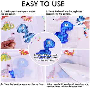 Vente chaude 10000 pièces bricolage Hama perles 5mm jouets éducatifs couleurs mélangées perles de fusible pour enfants sur panneau perforé Perler - Product Image 4