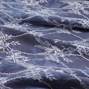 Tissu composite en dentelle de denim délavé Tie Dye, tissu en dentelle florale pour vêtements, textile en dentelle de denim pour <span class=keywords><strong>veste</strong></span> <span class=keywords><strong>femme</strong></span> - Product Image 2