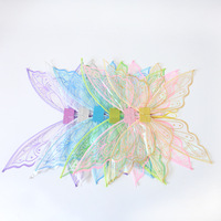 Beau Costume Papillon Ailes De Fée Ailes D'ange Transparentes pour Filles Cosplay Ange Princesse Porter