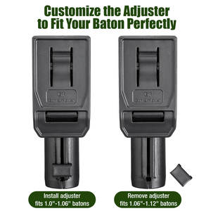 Portabagagli per manganelli da 1.0 a 1.12 pollici di diametro, fondine espandibili per cintura - Product Image 5