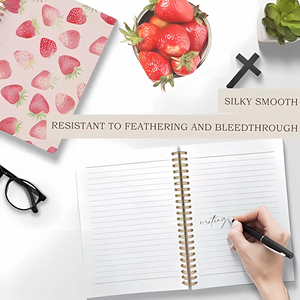 Tùy chỉnh Thương hiệu Mới Tạp Chí in ấn xoắn ốc máy tính xách tay quy hoạch trái cây bìa cứng A5 Dễ thương Máy tính xách tay - Product Image 5