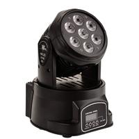 Projecteur de scène RVBW à succès, 7x12W, mini tête mobile LED, DMX, projecteur mural, pour DJ, fêtes, mariages, clubs, IP33, 90 CRI