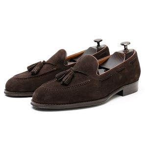 Zapatos de Cuero Vacuno de Ante para Hombre, Diseño Moderno, Casuales, de la <span class=keywords><strong>Mejor</strong></span> Calidad, para Conducir, Estilo con Borlas - Product Image 1