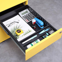 Meuble de rangement format Lettre, bas, à 2 tiroirs, moderne, en acier, meuble mobile à tiroirs pour dossiers, pour bureau, maison, école, hôpital