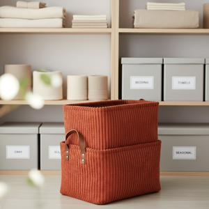 <span class=keywords><strong>Panier</strong></span> <span class=keywords><strong>de</strong></span> <span class=keywords><strong>rangement</strong></span> <span class=keywords><strong>pliable</strong></span> en velours côtelé pour la maison, style rustique, avec longues poignées, grande capacité, lot <span class=keywords><strong>de</strong></span> 3 boîtes <span class=keywords><strong>de</strong></span> <span class=keywords><strong>rangement</strong></span>, ensemble <span class=keywords><strong>de</strong></span> seaux à vêtements, bacs en tissu - Product Image 1