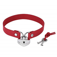 Vente en gros de colliers à clous tendance sexy punk gothique en forme de cœur et de clé Collier ras du cou en cuir velours de couleur unie