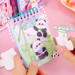 Phim hoạt hình cuộn dây mini máy tính xách tay với móc dễ thương và sơn dầu học sinh cung cấp túi notepad bìa giấy Quà Tặng - Product Image 2