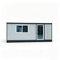 Maison conteneur extensible à double aile de 20 pieds, maison modulaire préfabriquée pliable pour villas de villégiature et camping