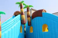 WINSUN Toboggan aquatique gonflable géant Jungle Adventure en PVC, certifié CE, ignifuge, sans plomb, étanche et durable pour parc aquatique et piscine