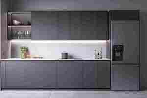 Meubles de <span class=keywords><strong>cuisine</strong></span> modernes haut de gamme, avec une finition laquée couleur unie, offrant une grande capacité et un stockage abondant. - Product Image 5