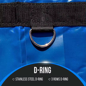 Vente directe d'usine 14 Oz Airbag Parachute tissu vinyle bâche rouleau bâche <span class=keywords><strong>Ultra</strong></span> <span class=keywords><strong>léger</strong></span> extérieur bleu bois remorque bâche - Product Image 2