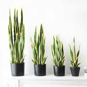 Gran <span class=keywords><strong>planta</strong></span> en maceta verde artificial borde dorado simulado cola <span class=keywords><strong>de</strong></span> <span class=keywords><strong>tigre</strong></span> Lanula respetuoso con el medio ambiente PANTALLA <span class=keywords><strong>DE</strong></span> VENTANA <span class=keywords><strong>DE</strong></span> paisajista <span class=keywords><strong>de</strong></span> alta calidad - Product Image 1
