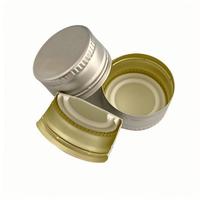 Fabrication de capsules en aluminium argenté doré en Chine, couvercle métallique de 28 mm pour vin et boissons