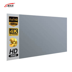 Pantallas de Proyección de Tela Gris Claro, Portátiles y Plegables de 60-130 Pulgadas 16:9, Reflectantes ALR para Cine en Casa, Películas al Aire Libre Durante el Día - Product Image 1
