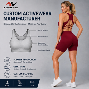 <span class=keywords><strong>Reggiseno</strong></span> Sportivo da Donna Senza Cuciture in Spandex/Nylon con <span class=keywords><strong>Spalline</strong></span> <span class=keywords><strong>Incrociate</strong></span>, Schiena Scoperta, Supporto Elevato e Imbottiture Push-Up Integrate per Fitness - Product Image 1
