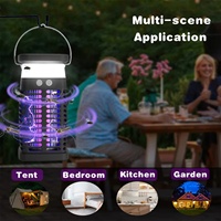 OTHC ZSJ-071 Solar LED-lamp voor buiten, insectenverjager, muggenvanger, IP65, oplaadbaar voor tuin, camper, kantoor