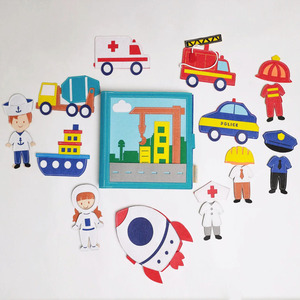 Usine Nouveaux Designs Enfants Roleplay Feutre Livre Enfants Travail <span class=keywords><strong>Apprentissage</strong></span> Calme Livre Tissu Doux Toddler Feutre Occupé Livre - Product Image 3