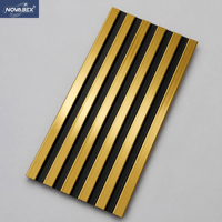 Panneaux muraux décoratifs en PS de luxe, haute densité, imperméables, pour un design moderne de salon et de fond de télévision