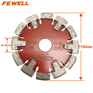 Lame de scie circulaire diamantée à rainures en V de 115 mm pour chauffage par le sol, épaisseur 15 mm, pour la découpe de béton dur et de ciment - Product Image 2