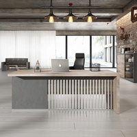 Superbe mobilier de bureau exécutif chinois : Table moderne, bureau de direction, bureau de patron, bureau de travail