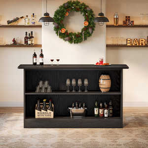 Mesa de Bar Tribesigns de 63 Pulgadas, Mesa de Pub de 2 Niveles con Reposapiés, Mesa de Café Moderna para Cocina de Hogar HOGA-JW1257 - Product Image 3