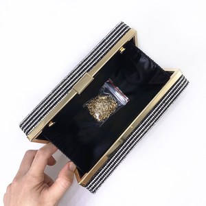 Women's Party <b>Clutch</b> Purse Fancy Cassette Tape Inspired Square Case Rhinestone Diamond Glitter Bling for <b>Wedding</b> Evening - Product Image 5