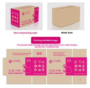 Cajas de Envío de Cartón Corrugado Ecológicas Personalizables ZNZB03, Varios Tamaños, Cajas de Cartón Plegables para Envíos - Product Image 4