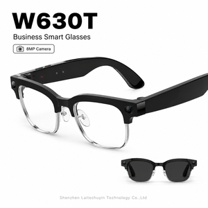 Hot Selling AI Smart <b>Glasses</b> W630T ENC Dual Microphone Noise Reduction Anti-interference Sunglasses AI <b>Camera</b> Translation - Product Image 1