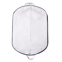 Sac d'emballage de vêtement blanc avec logo personnalisé écologique housses anti-poussière biodégradables non tissées combinaison de voyage emballage de protection contre la poussière