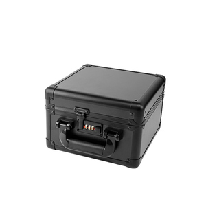 Sanseking Boîte de rangement portable noire étanche et anti-poussière en aluminium avec poignée pour porte-cartes gradués - Product Image 3