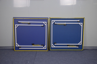 Torpsports Klappbarer Tischtennistisch aus MDF-Material, 2-teilig, Tragbar, Beweglich, Kompaktes Design für Innenräume und Kleine Räume