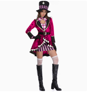 Disfraz de Cosplay de Alicia en el País de las Maravillas para Halloween, Disfraz Sexy de Mujer Adulta para Espectáculo de Magia, Esmoquin, Disfraz Elegante - Product Image 1