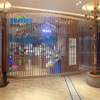 Pintu lipat Cerdas aluminium Aloi profesional desain terbaru harga grosir untuk mall hotel