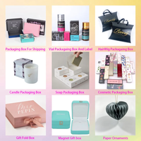 Carton pliable avec logo personnalisé Boîte en carton pliable en papier kraft pour emballage d'expédition de parfum de bijoux Boîte en carton cadeau de Noël