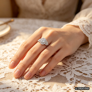 Anillo de Boda Romántico de Oro Sólido de 9K/14K/18K Personalizado con Diamante Cultivado en Laboratorio de 1ct, Certificado IGI, Calidad VVS-VS, Corte Brillante, Anillo de Fiesta - Product Image 3