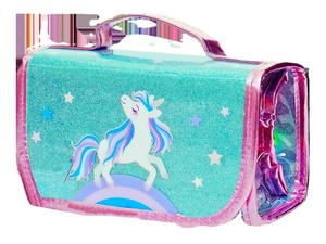 Kit d'art <span class=keywords><strong>Licorne</strong></span> Arc-en-ciel pour Enfants, 80 Pièces, Ensemble d'Art Deluxe, Marqueurs Lavables, Crayons Torsadables, Stylos Pailletés, Livre de Coloriage, Coffret Cadeau - Product Image 2