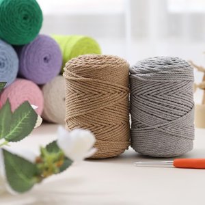 <span class=keywords><strong>Filo</strong></span> <span class=keywords><strong>per</strong></span> cucire pesante in cotone cavo tondeggiante da 2mm <span class=keywords><strong>per</strong></span> <span class=keywords><strong>uncinetto</strong></span> <span class=keywords><strong>borse</strong></span> cappelli fatti a mano filato fai da te - Product Image 2