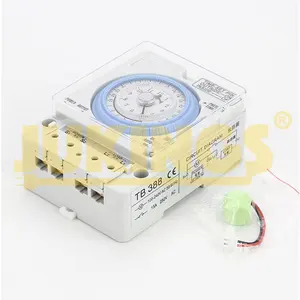 24Hour Automatic Types Of 220V 230V Analog Mechanical Weekly Rotary Time Control Switch TB388 Timer With Battery
