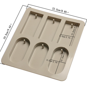 <span class=keywords><strong>Moule</strong></span> en silicone pour bougies de soja DIY, tablettes de cire parfumée, fleurs séchées, tablettes de cire parfumée, <span class=keywords><strong>moule</strong></span> en silicone à 6 trous, moules à savon - Product Image 3