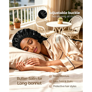 <span class=keywords><strong>Bonnet</strong></span> de nuit <span class=keywords><strong>en</strong></span> <span class=keywords><strong>satin</strong></span> personnalisé avec logo, bande élastique, <span class=keywords><strong>bonnet</strong></span> de luxe <span class=keywords><strong>en</strong></span> <span class=keywords><strong>satin</strong></span> pour <span class=keywords><strong>cheveux</strong></span> longs, usage quotidien naturel - Product Image 3