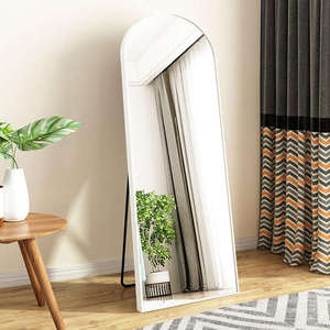 Miroirs pleine longueur arqués en alliage d'aluminium de luxe, vente en gros d'usine, sur pied, personnalisables OEM, pour la maison, la chambre et la salle de bain - Product Image 3