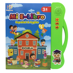 Nuevo Libro Electrónico en español <span class=keywords><strong>e</strong></span> inglés para niños, juguete de aprendizaje de Educación Temprana, libro de Audio, lectura de puntos, lector electrónico pequeño para niños - Product Image 4