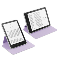 Étui personnalisé en acrylique transparent avec support magnétique rotatif pour Kindle Paperwhite 12e génération 2024 7 pouces, couverture en cuir PU pour liseuse électronique